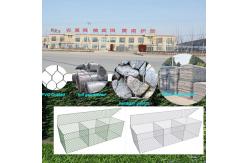 China Pvc Green 6mx2mx0.3m Hexagonal Gabion Basket Galvanized Iron Wire Mesh Rock Box supplier
