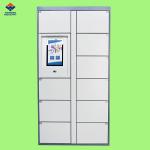 Intelligent Outdoor Smart Retail Metal Mail Box Parcel Lockers For Office Building Use for sale
