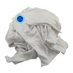 Water & oil absorbency 100% cotton white knitting T shirt rags for marine oil cleaning Industries 4lb Recycled White Clo for sale