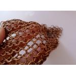 Copper Color Stainless Steel 10mm Chain Mail Fringe Curtains For Architectural Design for sale