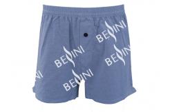 China Men's 100% Cotton Chambray Short Functional Placket Button Side Splits supplier