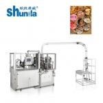 Disposable Juice / Ice Cream Cup Making Machine With Ultrasonic Heating System for sale