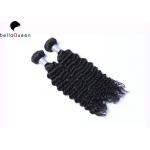 Grade 7A Unprocessed Peruvian Human Hair Deep Wave Hair Weft For Women