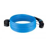 3 phase IEC 62196 Customized cable length ev charger Type 2 to Type 2 mode EV charging cable with 32A plug for sale
