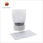 Food Packaging Kraft Paper Zip Lock Bag Custom Size Moisture Proof Matt Or Shiny Finish for sale