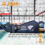 Mobile Scrap Metal Concrete Crusher Demolition Shear For Excavators 60 Ton for sale