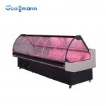 China Double Side Deli Display Refrigerator , Chest Curved Glass Refrigerated Deli Case manufacturer