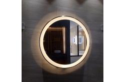 China Replaceable Round Backlit Bathroom Mirror Fog Resistant For Hospitality Industry supplier
