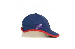China Customizable Blue Embroidered Baseball Caps Sports Caps With Embroidered Patch supplier