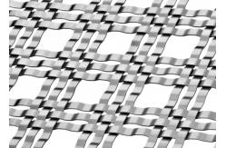China Furniture Cabinetry Designs Architectural Metal Mesh Weaved With 1.2x3.5mm Wire supplier