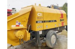 China Sany 2019 Used Concrete Trailer Pump HBT60C 65m3/H With Diesel Engine supplier