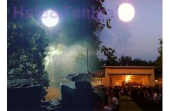 China 400Watt LED Event / Helium Moon Balloon Lights With Spherical Printed Envelope 4x200w supplier