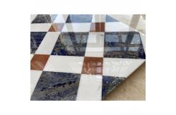 China Handmade Square Interior Waterjet Medallions Patterns Marble Stone Floor Tile supplier