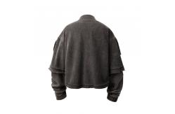 China XL Size Plain Dyed Drawstring Pullover Sweatshirt For Spring supplier