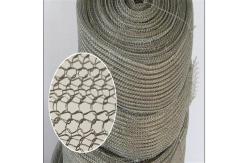 China Silver Plain Weave Stainless Steel Knitted Wire Mesh Width 200mm supplier