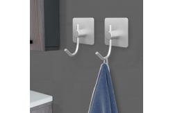 China Waterproof Adhesive Wall Hooks Aluminum Towel Hooks for Kitchen and Bathroom supplier