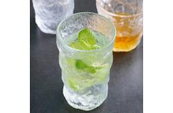 China Free Sample New Manufacturers Selling Transparent Waterfall Pattern Irish Whisky Glass Glacier Glass supplier
