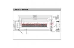 China MCU 8 Bit 24X2 Character LCD Screen COB LCM RYP2402A LED Backlight supplier