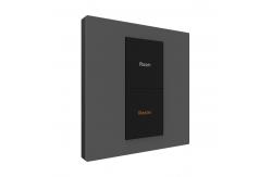 China RS485 86mm Wall Light Switch 3 Gang With Brushed Metal Surface supplier