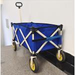 Collapsible Folding Wagon Cart Four Wheels Retractable Handle Heavy Duty Utility Hand Trolley