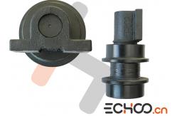 China Black Hitachi EX400-5 Excavator Top Roller Strongly Cranck Resistance supplier