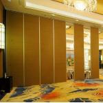 Movable Ceiling Track Sliding Folding Soundproof Wood Partition Door For Banquet Hall for sale