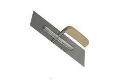 China Wooden Handle 280x100mm Stainless Steel Plastering Trowel for Construction Projects supplier