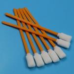 5 Lint Free Rectangular Foam Swab Orange Stick Inkjet Printer Cleaning Foam Swab For Cleanroom for sale