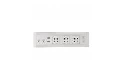 China Horizontal Desk Mount Power Strip Three Ways Mounting Tabletop EU Power supplier
