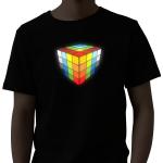Summer Sound Activated LED T Shirt Equalizer Light Up Flashing for sale