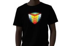 China Summer Sound Activated LED T Shirt Equalizer Light Up Flashing supplier