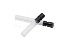 China Mini Glass Perfume Tester Bottle With Plastic Spray Pump 3ml Atomizer supplier