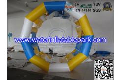 China Cylinder Inflatable Water Roller Ball , Inflatable Fun Roller Water Games supplier