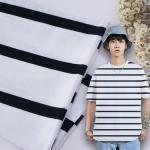 Soft And  Environmental Friendly Skin-Friendly Striped Knit Fabric For Tracksuit