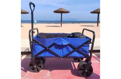 China PP Wheel Retractable Collapsible Folding Wagon Garden Transporting Cart supplier