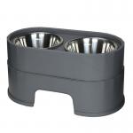 Pets2go Stainless Steel Pet Feeder Bowls Customizable PP For Cats Dogs for sale