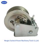 Marine Power Coating Manual Hand Winch With Cable 1600LB / 727kg Capacity for sale