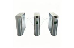 China Anti Pinch Turnstile Flap Barrier Gate Stainless Steel SUS304 Train Station Turnstiles supplier