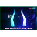 2M High Festival Event Decorative Inflatable Cone With Led Advertisment