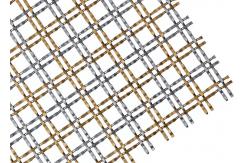 China Staircases Isolation Screen Decorative Wire Mesh 50mm Aperture Square Hole supplier
