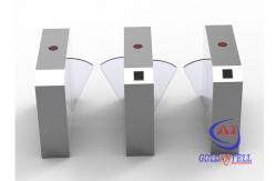 China Half Height Infrared access control Flap Barrier Gate Manual Card Collecting Turnstile supplier