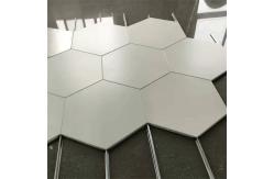 China Perforated Aluminum Metal Ceiling Acoustic Hexagonal Clip In Ceiling Tiles supplier