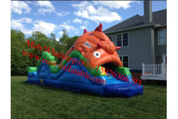 Fish obstacle courses inflatables