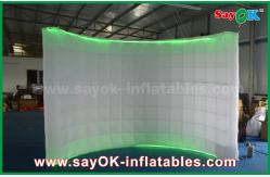 China Photo Booth Backdrop Led Lighting Inflatable Photo Booth Enclosure Stand Photo Studio Wall supplier
