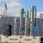 DC 48V Solar Powered Water Pump 3 Inch Deep Well Submersible Pumps With MPPT Controller for sale