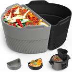 6 Quart Oval Silicone Slow Cooker Liners Reusable Divider Insert For Crockpot for sale