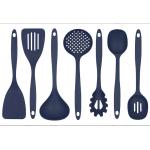 Cooking kitchen utensil set-7 pieces,suitable for non-stick cookware,blue for sale
