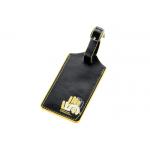 IMEGA PU Leather Travel Luggage Tag Rectangle Customized Personalized Baggage Tag for sale