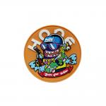 Multi Color PVC Badge Patch Hook And Loop For Clothes Armband for sale