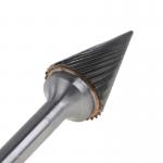 Rotary File Solid Tungsten Carbide Burrs Double Cut Rounded Cone Shape for sale